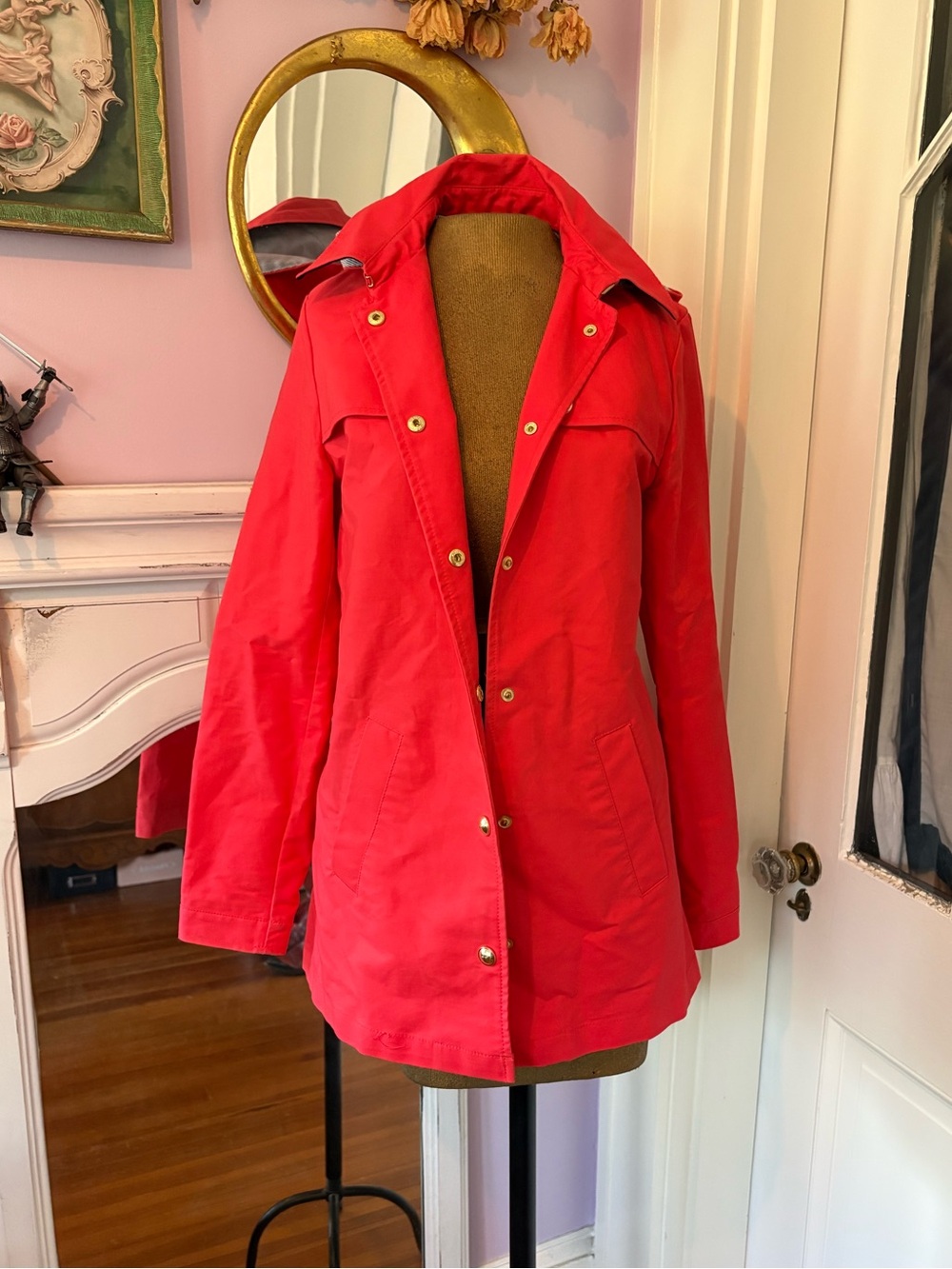 Tommy Hilfiger Red Raincoat